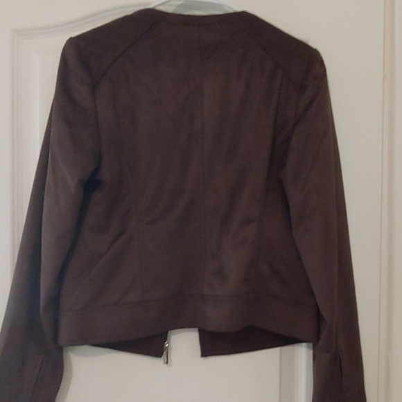 NWOT Limited Faux Suede Jacket Size Small - Picture 4 of 4